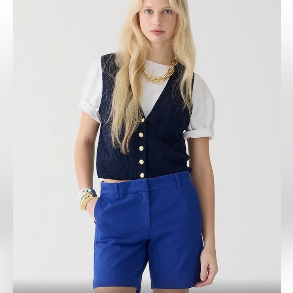 J.CREW BLUE CHINO SHORTS